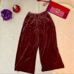 Crop Velvet Trousers